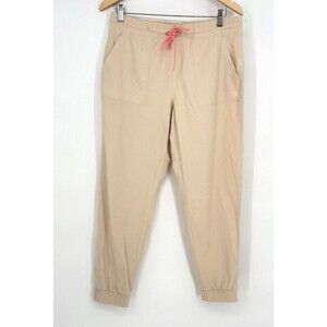 GapFit Joggers Women's Beige Ripstop Hiking Pants Joggers Size Medium
